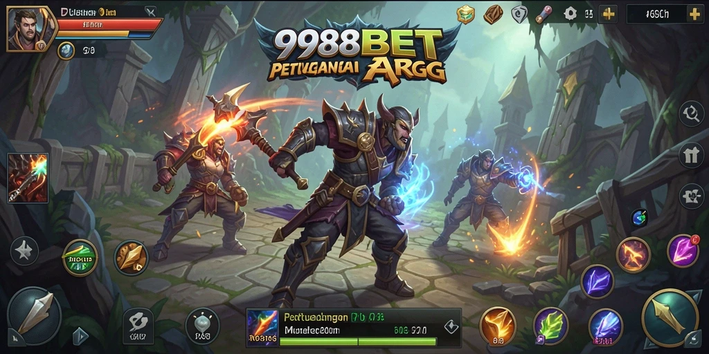 Screenshot gameplay 988BET menampilkan pertarungan yang mendebarkan dalam dunia ARPG.