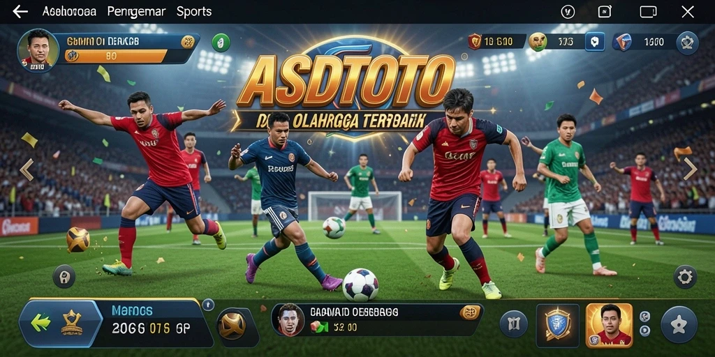 Tampilan gameplay <strong>ASDTOTO</strong> yang menakjubkan dan penuh aksi olahraga.