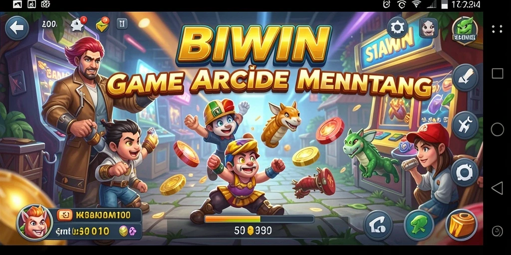 Tampilan gameplay seru di BIWIN dengan banyak level menantang.