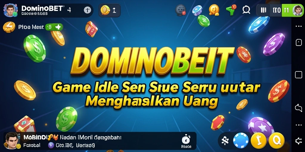 Tampilan gameplay seru di DOMINOBET dengan fitur Idle.