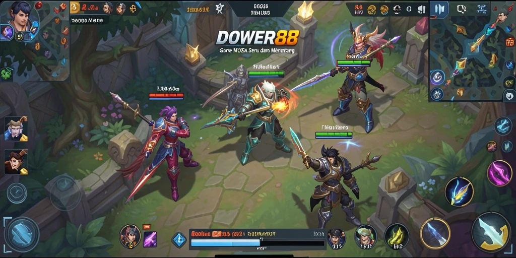 Tampilan gameplay DOWER88 yang menegangkan dan penuh strategi.