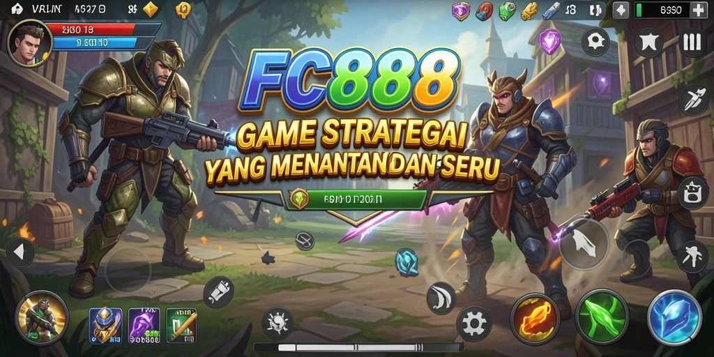 Tampilan gameplay menarik dengan strategi yang mendebarkan.