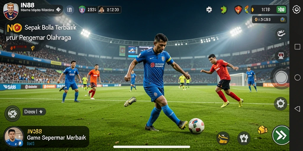 Tampilan gameplay nyata dan menegangkan dari IN88.