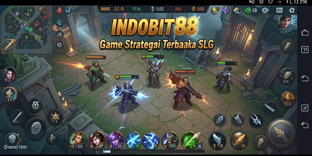 Tampilan gameplay menarik dari INDOBIT88 saat berstrategi.