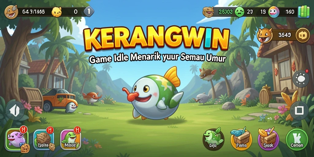 Tampilan gameplay KERANGWIN yang menarik dan menawan.