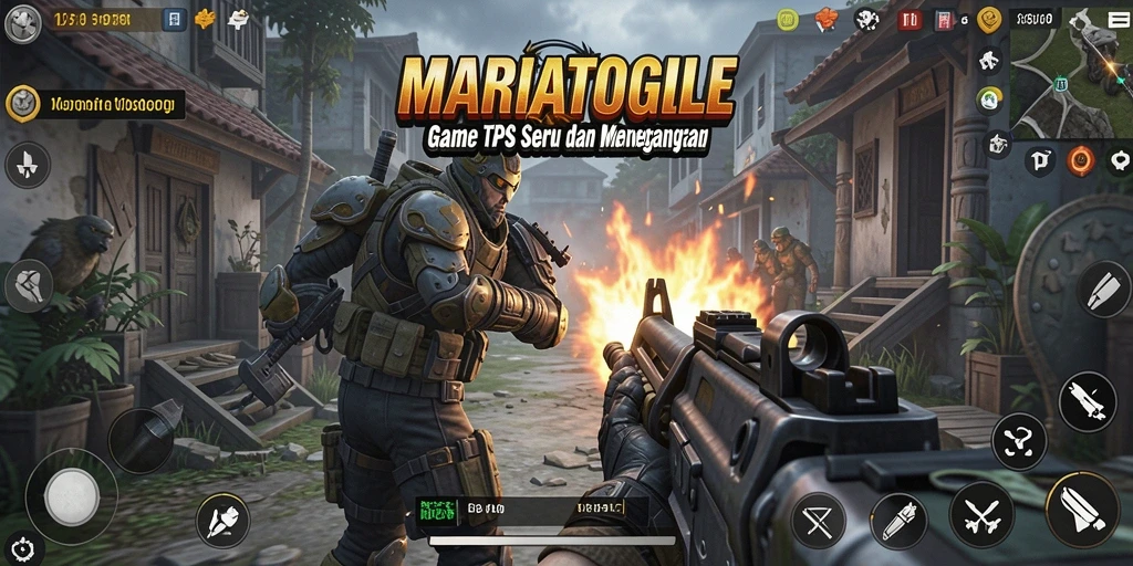 Screenshot menampilkan aksi menegangkan dalam permainan TPS MARIATOGEL.