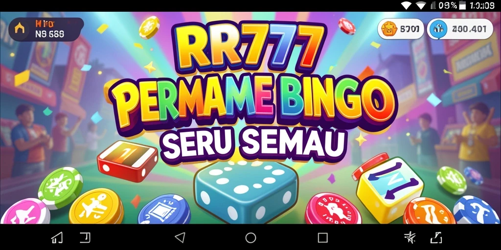 Tampilan gameplay RR777 yang mendebarkan dan penuh warna.