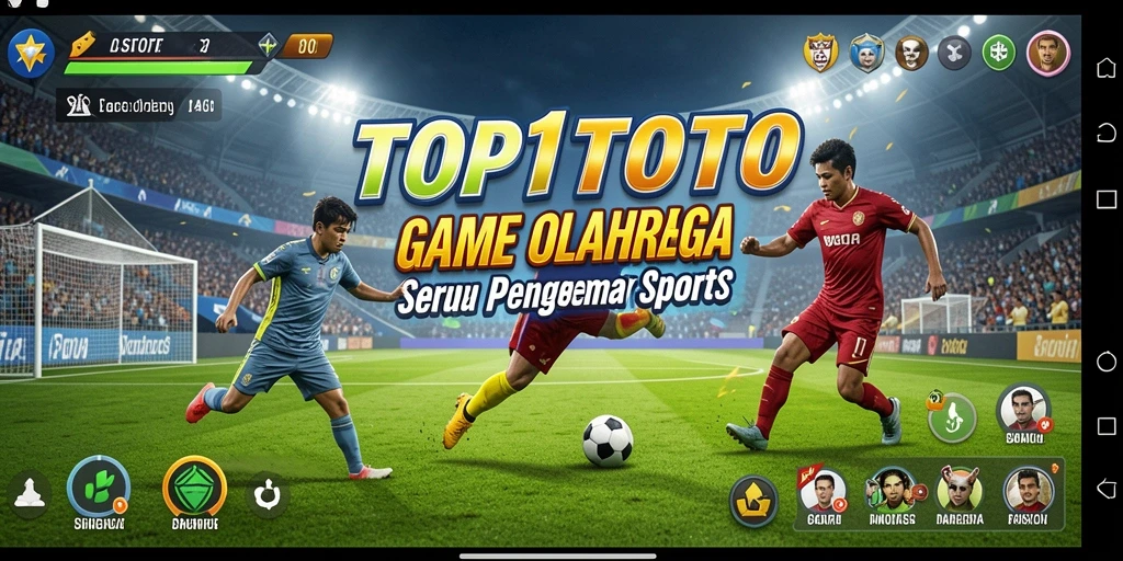 Screenshot utama TOP1TOTO menampilkan gameplay olahraga yang seru.